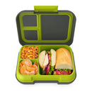 Leak Proof Lunch Box with Removable Divider - Charcoal/Lime