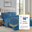 Luxury 7-Piece Comforter & Sheet Set Queen - Blue