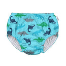 Boys' Reusable Swim Diaper, Aqua Simple Dino, 6 Months