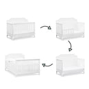 Chloe Regency 4-in-1 Convertible Crib - White