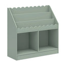 Sammy Scallop Bookcase - Light Sage