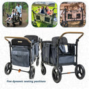 Luxury Comfort Stroller Wagon 2 Passenger - Steel Blue