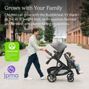 Second Lower Seat for Vista V3 Stroller - Grey