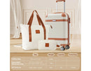 3-Piece Lightweight Hard Shell Carry-On Luggage Set - White