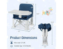 Portable Folding Toddler Booster Seat - Blue