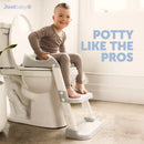Potty Training Seat with 2 Step Ladder - Gray