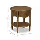 Liberty Assembled Nightstand - Natural Walnut