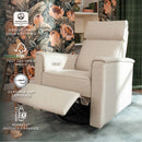 Willa Plus Power Glider Recliner w/ Power Headrest - Performance Ivory Boucle