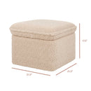 Cali Storage Ottoman - Chai Shearling