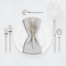 30pc Squared Straight Flatware Set with Caddy, Service for 6