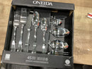 45pc Brynn Flatware Set Silver: Stainless Steel, Service for 8, Dishwasher-Safe, Includes Serving & Dinner Pieces