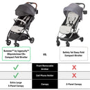 3Dquickclose CS+ Compact Fold Stroller - Grey