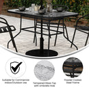 Rectangular Patio Table - Black