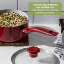 Ceramic Fry Pan Set - Red