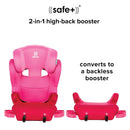 Cambria 2XT Latch 2-in-1 Booster Car Seat - Pink Cotton Candy