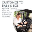 Willow Brook S+ Baby Travel System, Infant Car Seat and Stroller Combo - Raven Black