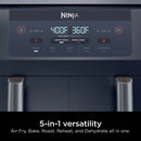 6-Quart 2-Basket Air Fryer - Gray
