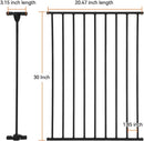 Gate Extension 30" Tall - Black