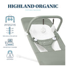 Highland Organic Portable Baby Bouncer - Sage