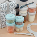 Clip Containers and Spoons Set - Rain Colors
