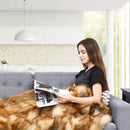 Soft Warm Fluffy for Bed Luxury Plush Faux Fur Blanket -L