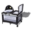 Nursery Den Playard with Snooze Pod and Flip Over Changer - Hidden Jungle Trio