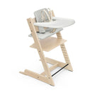 Tripp Trapp High Chair Complete with Newborn Set Bundle - Natural w/ Nordic Grey Cushion