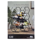 Wine Rack, 11 Bottle Capacity - Black