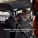 Viva Stroller Wagon 4-Passenger - Black