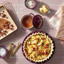 9" Stoneware Round Pie Pan Dark Purple - Figmint™