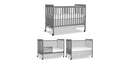 Carson Classic 3-in-1 Convertible Crib in Steel Grey Storm Grey