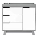 Hudson 3-Drawer Changer Dresser with Changing Tray - Gray/White