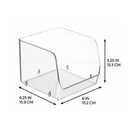Open Front Bins Clear - 8 Piece Set