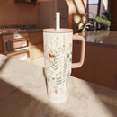 Winnie The Pooh 30oz Stainless Steel Tumbler - Slim Straw with Handle