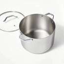 12qt Stainless Steel Stock Pot Silver - Figmint™