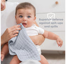 Muslin Burp Cloths - Slate - Pack of 6