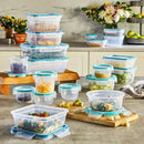 Plastic Food Storage Containers Set - 38 Pieces
