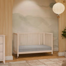 Convertible 9-in-1 Crib with Bassinet & Toddler Bed Kit - Washed Natural