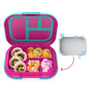Kids' Bento-Style Lunch Box - Fuchsia/Teal