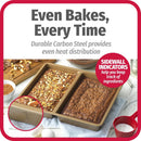 Divided Oblong Nonstick Baking Pan - Brown