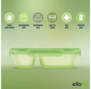 Divided Food Storage Containers - Green