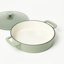 3.5qt Enamel Braiser Sage Green - ™