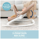 Aura Deluxe Organic Baby Bouncer & Rocker - Quilted Mocha