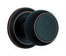 Brinks Push Pull Rotate Stafford Oil Rubbed Bronze Passage Knob KW1 1.75 in.