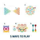 Suction Cup Dartboard Set - 6 Pack