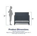Miles 5-in-1 Convertible Crib - Navy