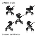 Zelia Luxe 5-in-1 Modular Travel System - Onyx Sand