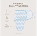 Swaddle Blankets 3 Pack Sleep Sack Velcro - Large 3-6 Months