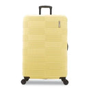 Large Hardside Checked Spinner Suitcase - Yellow