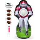 Inflatable Football Challenge Toss Toy Game Set - 7pc